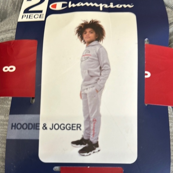 Champion Boys' Grey Hoodie & Jogger Set - Picture 2 of 6